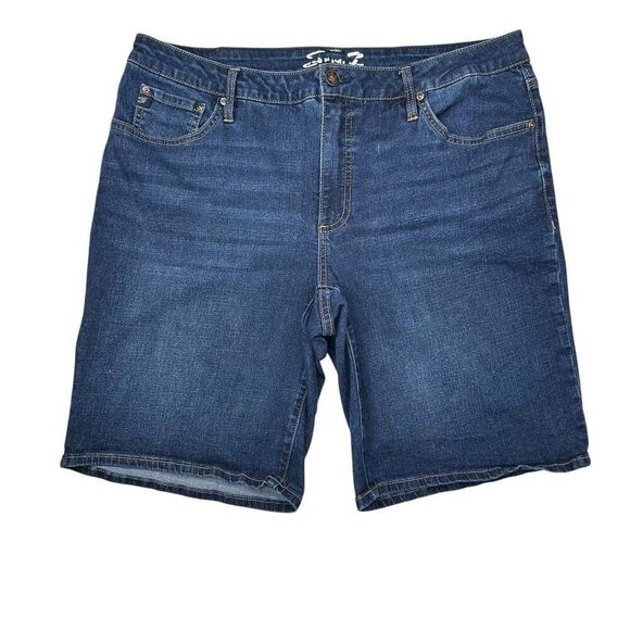 Seven 7 For All Mankind Relaxed Bermuda Shorts Mid Rise 11” Inseam Women’s 14 - Picture 1 of 14